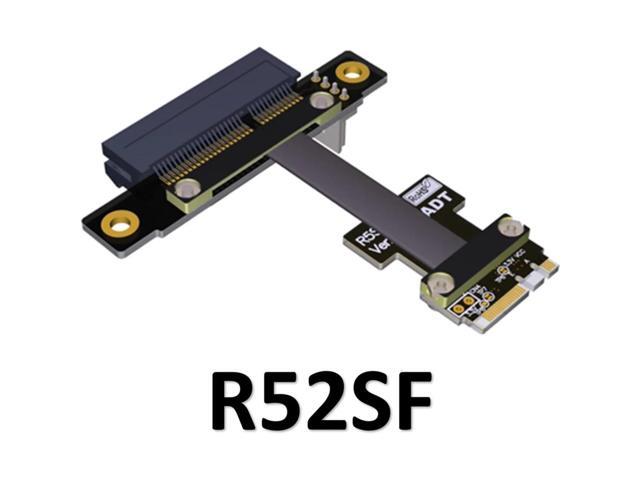 M.2 WiFi A E Key A+E To PCI-e 4x x4 Riser PCI Express Extender Adapter Ribbon Cable Gen3.0 Pcie 3.0 x1 Speed M2 Card Extension(R52SF)(60cm)