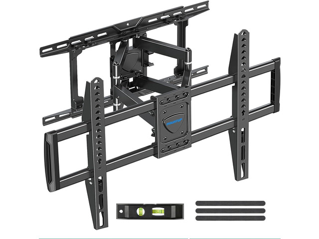 Full Motion TV Wall Mount for Most 37-82'' TV, Premium Ball Bearings Design for Ultra-Slim OLED TV Smooth Swivel & Extension, TV Mount Bracket...