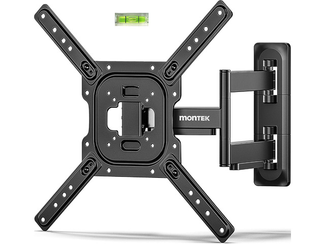 Full Motion TV Mount for Most 23-65 Inch Flat Curved TVs & Monitors, Swivel Articulating Tilt TV Wall Mount, Wall Mount TV Bracket Perfect Center...