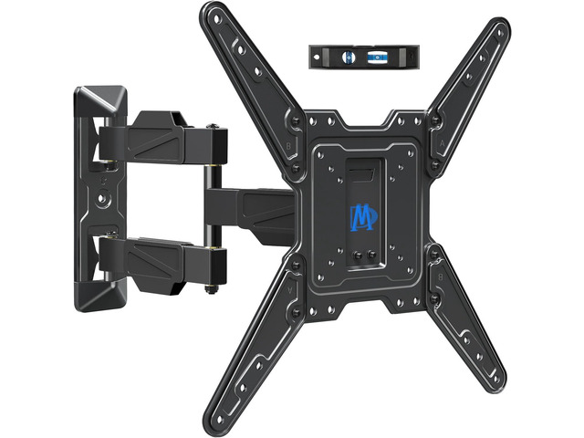 TV Wall Mount for Most 26-55' TVs, TV Mount Full Motion with Swivel Articulating Arm, Perfect Center Design Wall Mount TV Bracket, up to VESA...