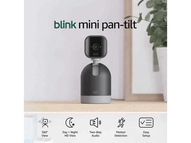 Blink Mini Pan-Tilt Camera (newest model), Rotating indoor plug-in smart security camera, two-way audio, HD video, motion detection, Works with...
