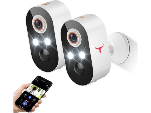 1080P Outdoor Security Camera Wireless with 2-Way Talk, Battery Powered, Color Night Vision, Suitable for Home Security Indoor/Outdoor, Cloud...