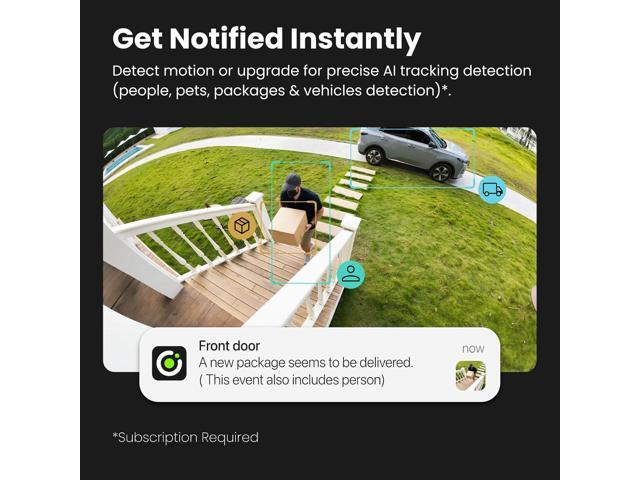Security Cameras Wireless Outdoor, 2K Outside Camera for Home Security, Battery Camera, Magnetic Mount, AI Detection, Color Night Vision,...