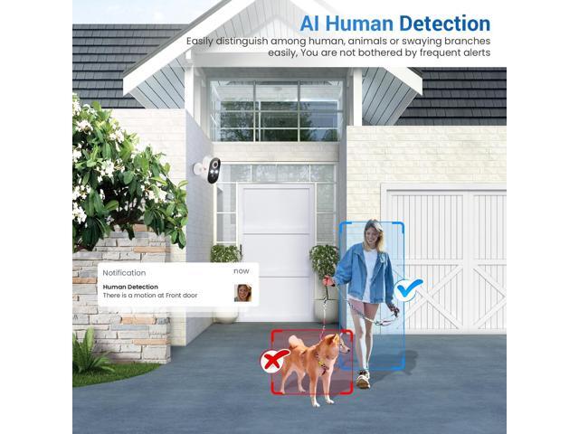 1080P Security Camera Wireless Outdoor with 2-Way Talk for Home Security, Low Light Night Vision, PIR Motion Detection, Cloud Storage, Live View...