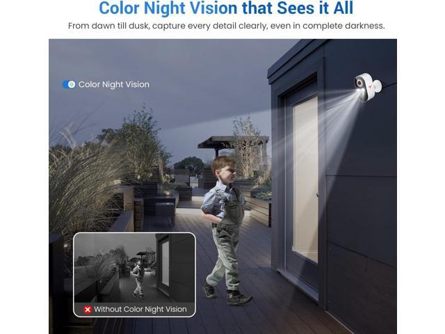 1080P Security Camera Wireless Outdoor with 2-Way Talk for Home Security, Low Light Night Vision, PIR Motion Detection, Cloud Storage, Live View...