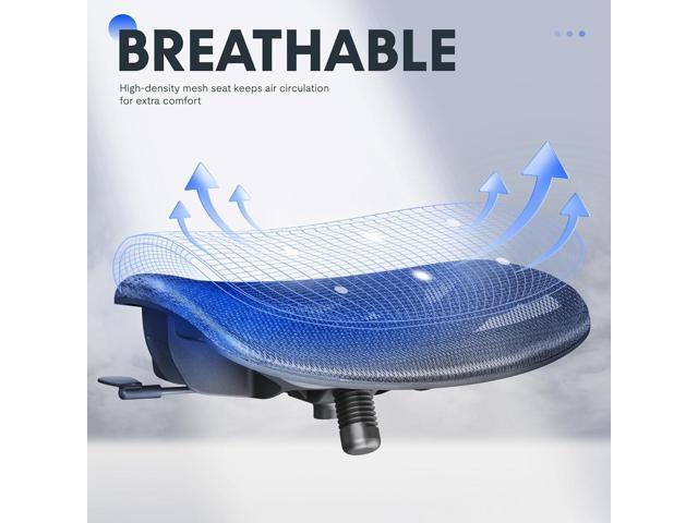 FLEXISPOT Ergonomic Home Office Chair, High Back Mesh Computer Chair, Comfy Desk Chairs with Lumbar Support Tilt Function 3D Headrest 2D Armrest,...