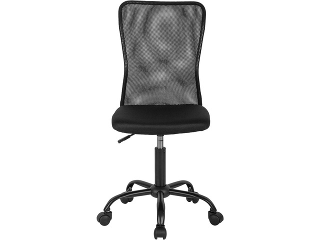 Office Chair Desk Chair Ergonomic Mesh Computer Chair Back Support Modern Executive Mid Back Rolling Swivel Back Support Chair for Home Office (Black)