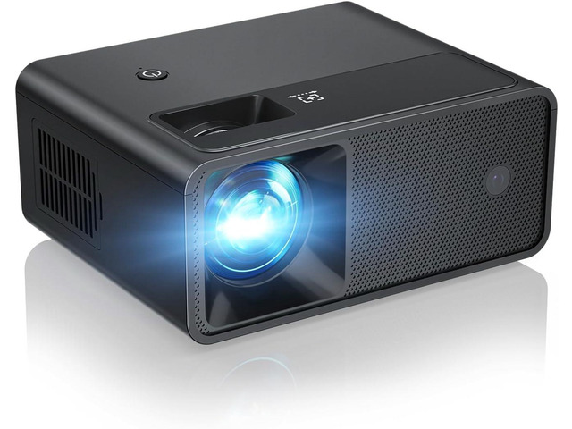 Mini Projector, 2025 Upgraded Full HD 1080P Support Video Projector, Portable Small Movie Projector, Compatible with iOS/Android/Windows/TV...