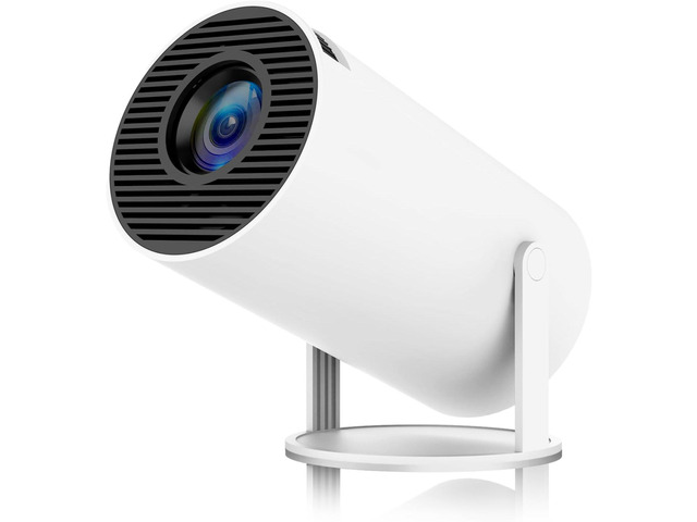 Mini Projector, HY300 Portable Projector, Support 4K 1080P with Dual-Band WIFI6 5G Wireless 5.0 Bluetooth Android 11, 180° Rotatable,160 ANSI Auto...