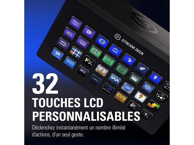 Elgato Stream Deck XL Advanced Studio Controller, 32 macro keys, trigger actions in apps and software like OBS, Twitch, YouTube and more, works...