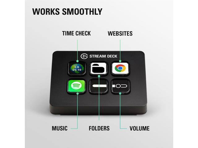 Elgato Stream Deck Mini Control Zoom, Teams, PowerPoint, MS Office and More, Boost Productivity with Seamless Integration for Daily Apps, Set Up...