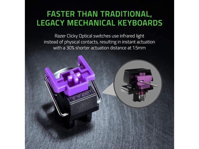 Mini 60% Gaming Keyboard: Fast Keyboard Switches - Clicky Optical Switches - Chroma RGB Lighting - PBT Keycaps - Onboard Memory - Snap Tap - White