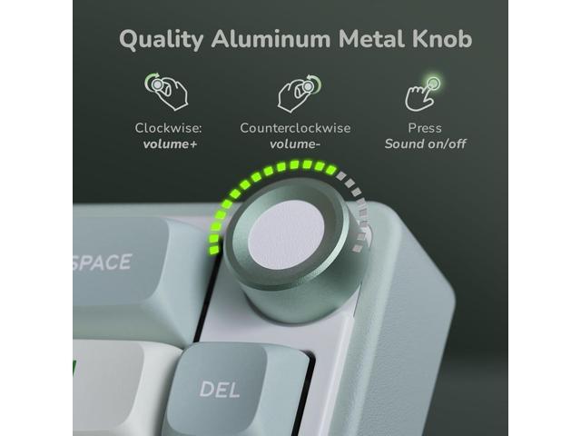 RK ROYAL KLUDGE R65 Wired Mechanical Keyboard, 60% Percent Creamy Gaming Keyboard Gasket Mount RGB Backlit with Programmable Knob, MDA Profile PBT...