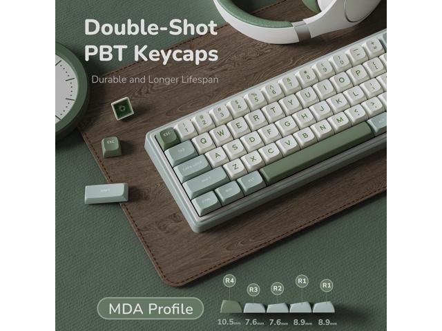 RK ROYAL KLUDGE R65 Wired Mechanical Keyboard, 60% Percent Creamy Gaming Keyboard Gasket Mount RGB Backlit with Programmable Knob, MDA Profile PBT...
