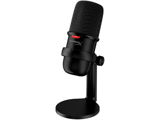 HyperX SoloCast USB Condenser Gaming Microphone, for PC, PS4, PS5 and Mac, Tap-t