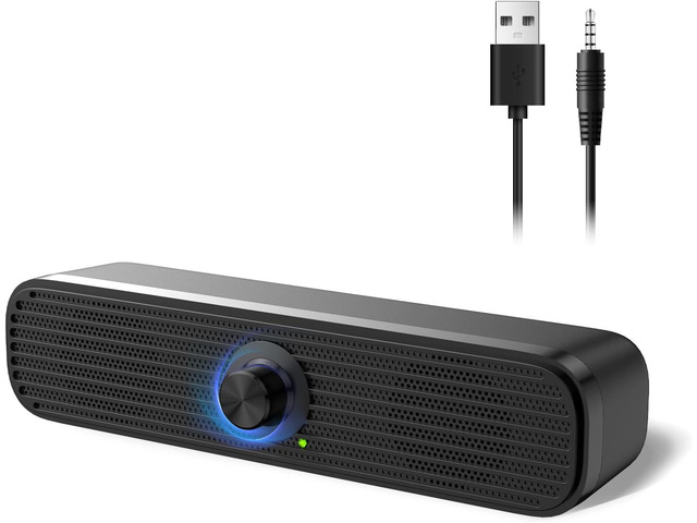 Computer Speakers for Desktop Laptop Tablet, USB Powered PC Speakers, Small Speakers Wired with Volume Control for Cellphone Pad MP3, Stereo Sound...