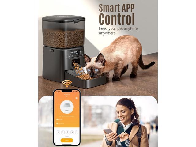 Automatic Cat Feeder, 2.4G WiFi Cat Food Dispenser with App, 12 Cups/3.5L Auto Cat Feeder for Dry Food, Timed Cat Feeder with Portion Control for...