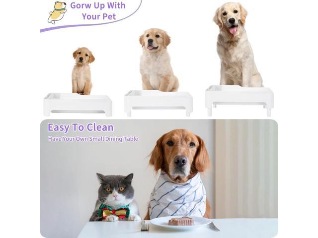 Adjustable Cat Feeder Stand, Elevated Holder for Automatic Feeders, 3-5.1 in, Nonslip, Adjustable