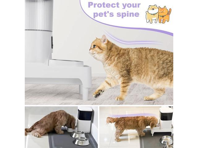 Adjustable Cat Feeder Stand, Elevated Holder for Automatic Feeders, 3-5.1 in, Nonslip, Adjustable