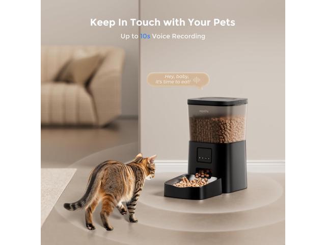 Automatic Cat Feeders WiFi: Cat Food Dispenser with App Control 2.4Ghz WiFi- Smart Timed Cat Feeder with Voice Recorder 4L Auto Pet Feeder for Cat...
