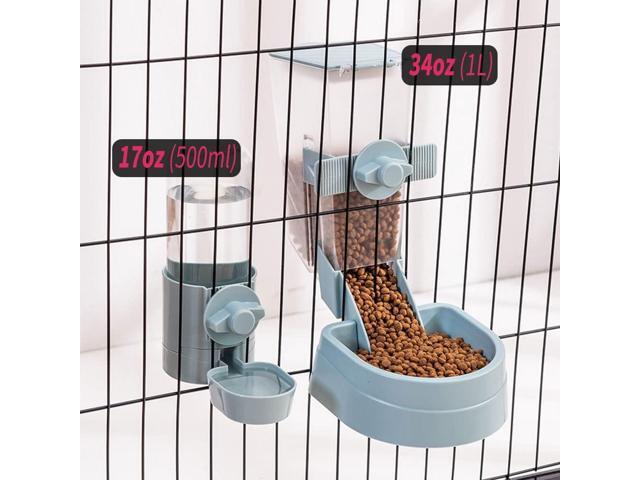 17oz Rabbit Water Bottle, Pet Cage Suspended Water Dispenser, Hanging Automatic Small Pet Water Bowl for Bunny Cat Ferret