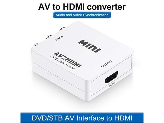 AV/RCA CVBS to HDMI Adapter 1080P Video Converter MINI AV2HDMI Adapter Converter Box For HDTV Projector Set top box DVD