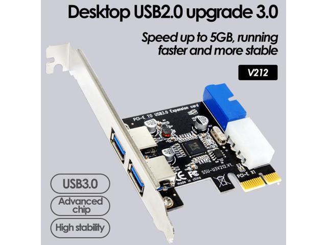 UTHAI V212 Dual Interface USB3.0 -speed Transmission Add On Card PCI-E To USB3.0 Computer Component Adapter Expansion Card