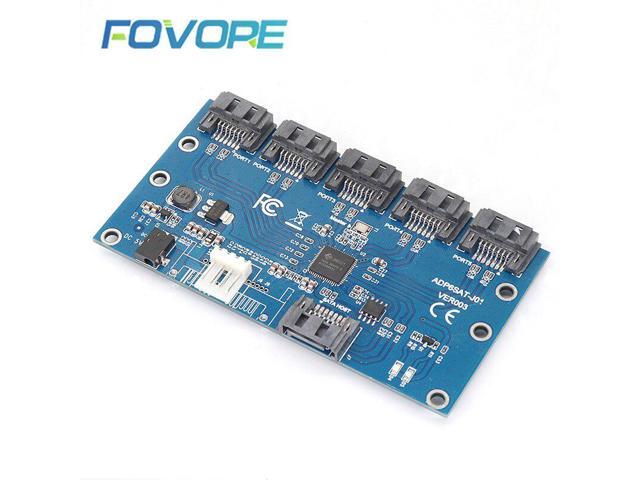 SATA expansion card Adapter port multiplier SATA 3 Controller Card Motherboard SATA 3.0 III 6Gbps 1 to 5 port multiplier card