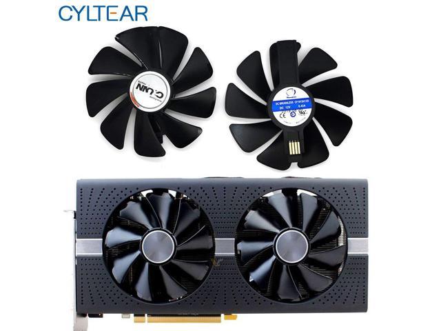 2PCS CF1015H12D Cooler Fan For Sapphire Radeon RX 470 480 580 570 NITRO Mining Edition RX580 RX480 Gaming Video Card Cooling Fan
