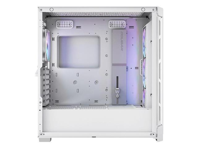 COUGAR DuoFace Pro RGB White ATX Mid Tower Gaming Case, 390mm GPU supported, built-in Front 120mm ARGB Fan x3 & Rear 120mm ARGB Fan x1, with Mesh &...