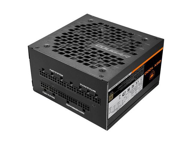 COUGAR GEX 1000 Power Supply, 80Plus Gold Certificate, 140mm length, Fully Modular, 10-year-warranty