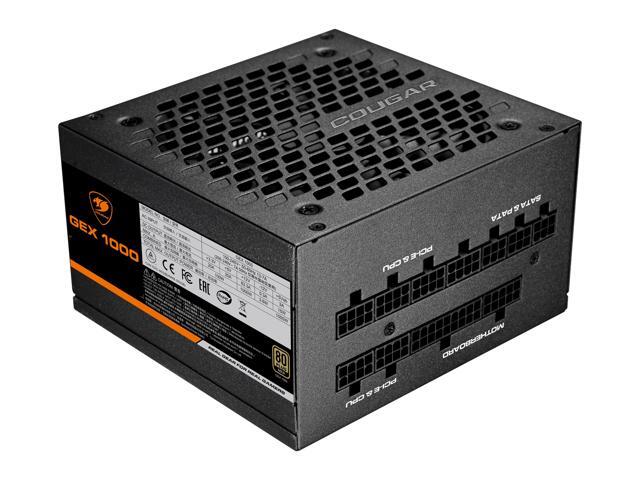 COUGAR GEX 1000 Power Supply, 80Plus Gold Certificate, 140mm length, Fully Modular, 10-year-warranty