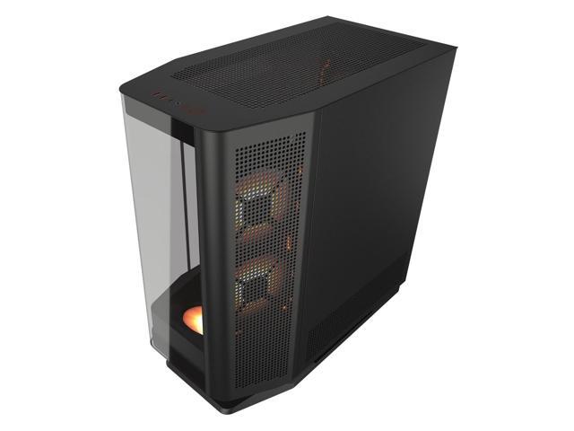 COUGAR FV270 RGB Mid Tower E-ATX Case, Tempered Curved Glass, Reverse Connector Motherboard supported, 420mm GPU Supported, ARGB PWM Fans *4...