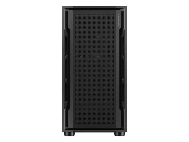 COUGAR Uniface Mini Black, Mini Tower, Max. 340mm GPU Length, Pre-installed Black Fan *1, Support up to 6 Fans, Perforated Front Panel, (Black)