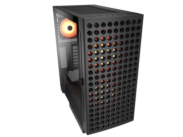 COUGAR AIRFACE ECO RGB Gaming Case, 180mm PWM Fans *2 & 120mm ARGB Fan *1 pre-Installed, Modular I/O Panel, Max. Graphics Card Length 390mm,...