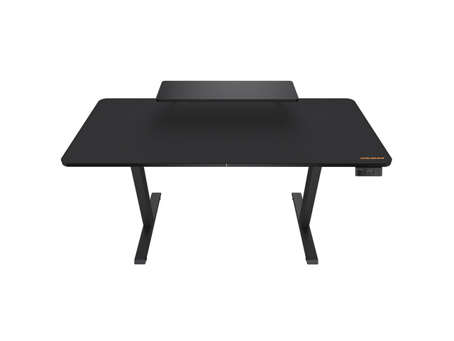COUGAR E-Star 140 Adjustable Electric Gaming Desk - 2 Memory Presets - Monitor Stand - Cable Management - Full Desk Mousepad - 55', Black/140