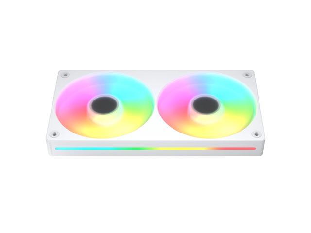 COUGAR Unity 240 - PC CASE FAN - Single-Frame - PWM Control - ARGB Side Strips - Streamlined Cable Design, 240/Forward/White