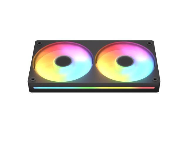 COUGAR Unity 240 - PC CASE FAN - Single-Frame - PWM Control - ARGB Side Strips - Streamlined Cable Design, 240/Reverse/Black