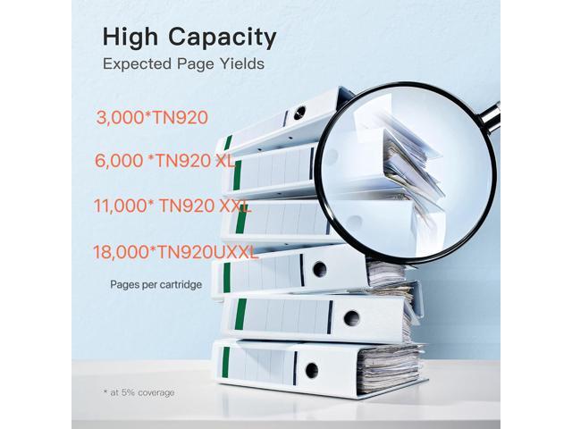 TN920 Black Toner Cartridge Compatible for Brother TN920, Fits for Brother TN-920XL TN-920 for HL-L6210DW HL-L6210DWT HL-L5210DN HL-L5210DW...