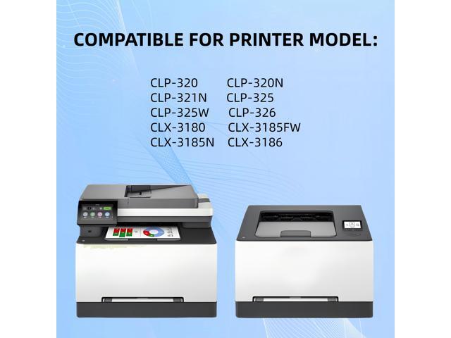 1 Pack CLT-C407S Cyan Toner Cartridge Compatible for Samsung CLT-C407S CLP320 CLP325 CLX3180 CLX3185 CLP326