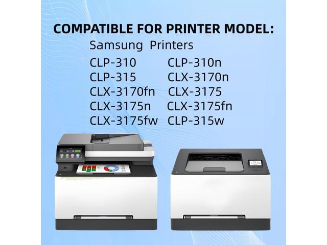 1 Pack CLT-C409S Cyan Toner Cartridge Compatible for Samsung CLT-C409S CLP-310 CLP-310n CLP-315 CLP-315w CLP-3170 CLX-3170n CLX-3170fn CLX-3175...