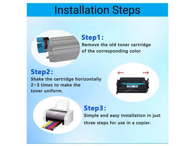 3 Pack 58A Toner Cartridges No Chip Compatible for HP 58A CF258A 58X CF258X Laserjet M428fdw M404 M404n M404dn M404dw M406dn MFP M428fdn M428dw...
