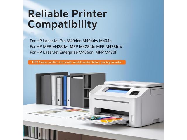 3 Pack 58A Toner Cartridges No Chip Compatible for HP 58A CF258A 58X CF258X Laserjet M428fdw M404 M404n M404dn M404dw M406dn MFP M428fdn M428dw...