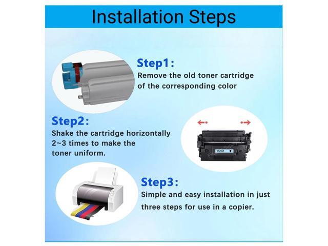 2 Pack 58X Toner Cartridges No Chip Compatible for HP 58X CF258X 58A CF258A Laserjet M428fdw M404 M404n M404dn M404dw M406dn MFP M428fdn M428dw...