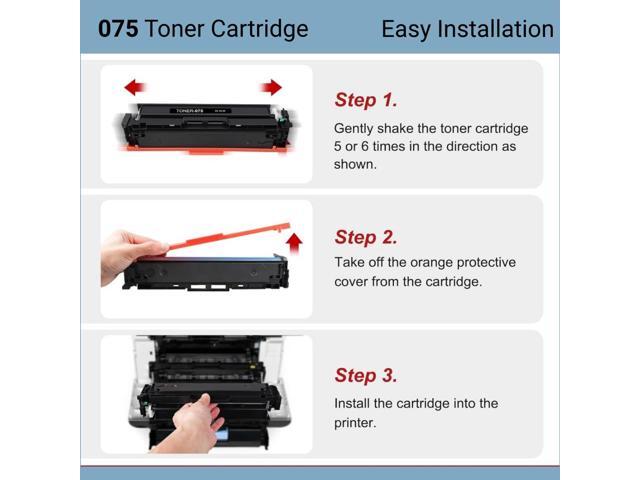 4Pack 075 BKCMYToner Cartridge Compatible for Canon 075 Work with Canon Color imageCLASS LBP640 LBP640C LBP646Cdw LBP647Cdw MF660 MF660C MF662Cdw...