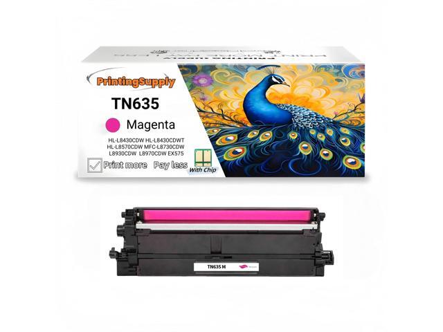 1 Pack TN635 Magenta Toner Cartridge Compatible for Brother TN635 Work with Brother HL-L8430CDW HL-L8430CDWT HL-L8570CDW MFC-L8730CDW L8930CDW...