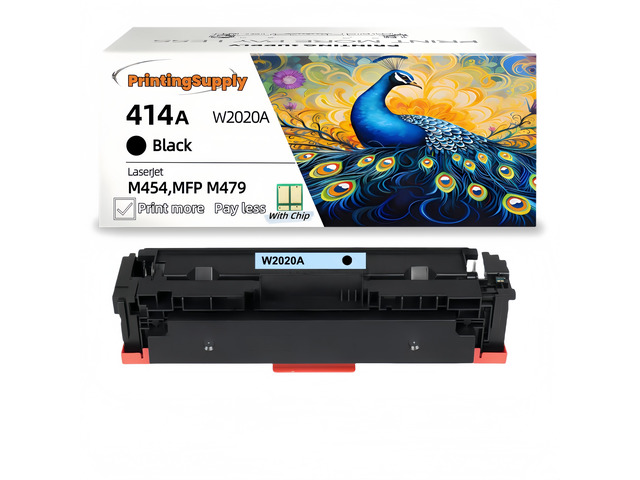 414A W2020A New Compatible Black Toner Cartridge with Chip Compatible for HP 414A Color LaserJet Pro M454DN, M454DW, M479FDN, M479DW, M479FDW,...