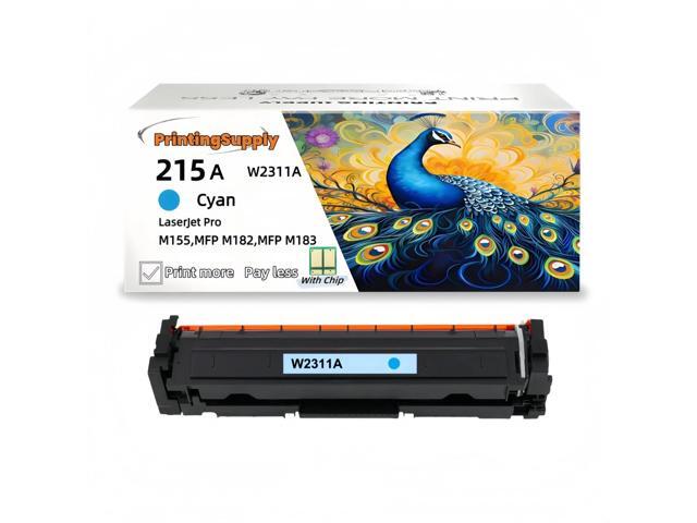 215A W2311A Cyan Compatible Toner Cartridge Compatible for HP 215A W2310A, Work with HP M155 M182 M183nw *With Chip*