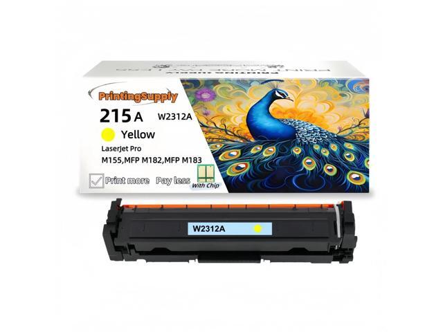 215A W2312A Yellow Compatible Toner Cartridge Compatible for HP 215A W2312A, Work with HP M155 M182 M183nw *With Chip*
