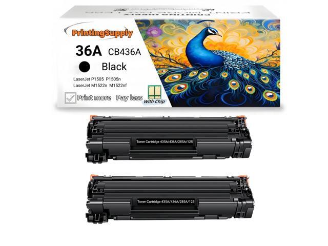 2 Pack New Toner Cartridge For HP 36A CB436A Compatible with HP LaserJet Pro M1120MFP M1120n MFP M1522n M1522n MFP M1522nf M1522nf MFP P1505 P1505n